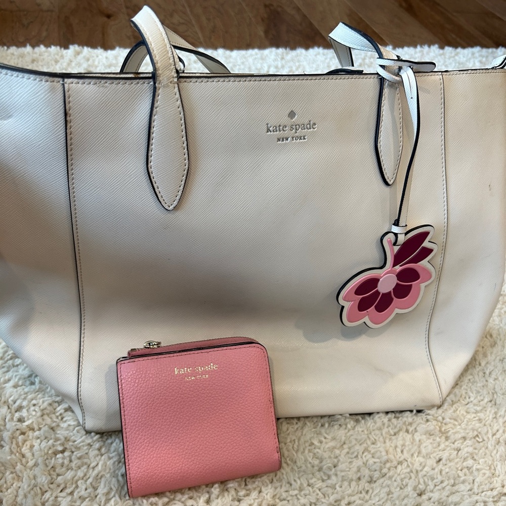 Kate Spade purse with pink wallet